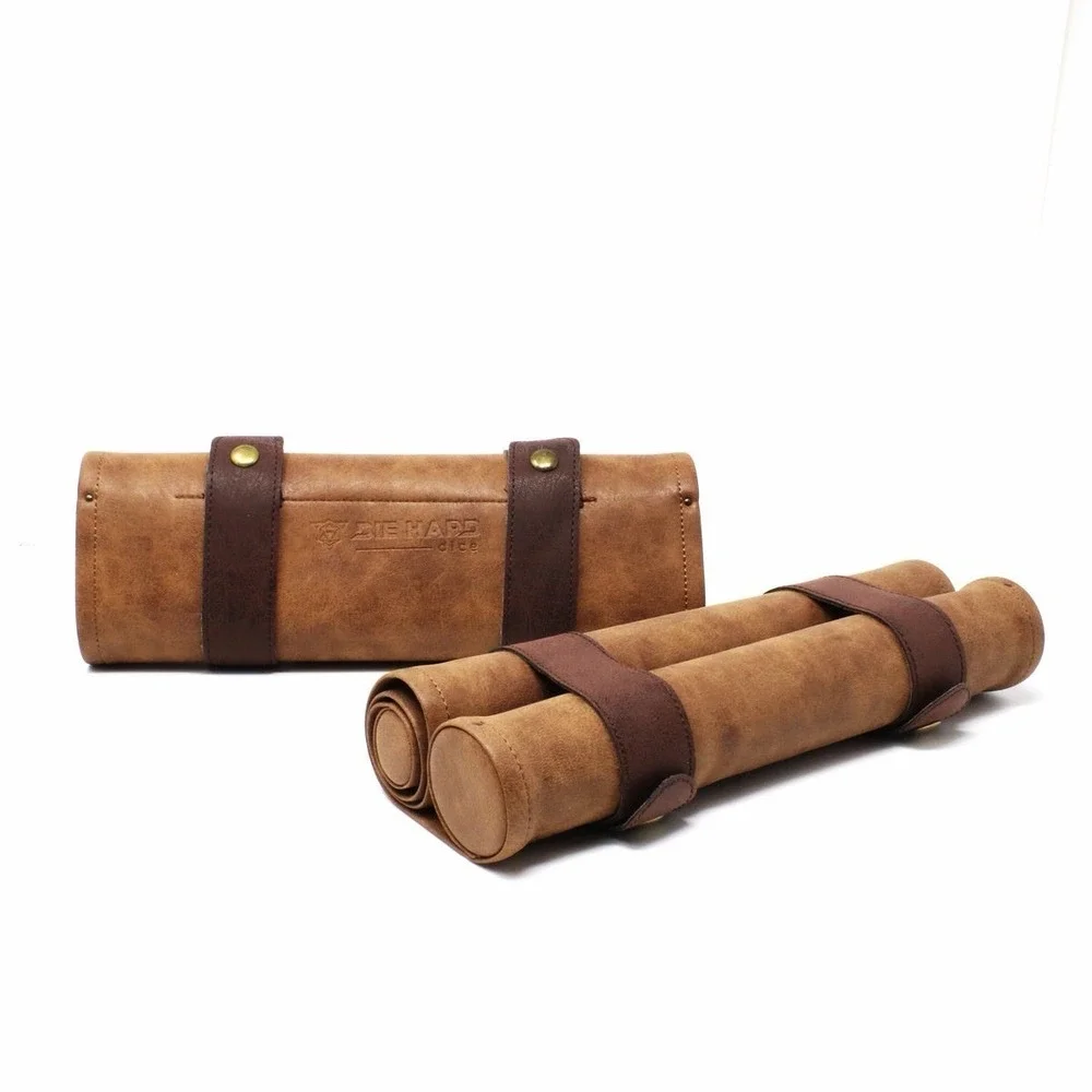 Dual Scroll of Rolling / Die Hard Dice PU Leather Rolling Tray & Storage Case